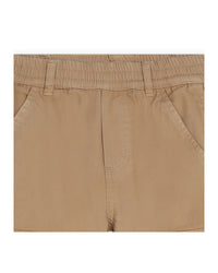 Pantalon multipoches en toile - Beige Foncé