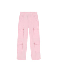 Pantalon multipoches en toile - Hortensia