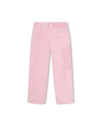 Pantalon multipoches en toile - Hortensia