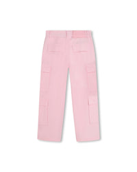 Pantalon multipoches en toile - Hortensia