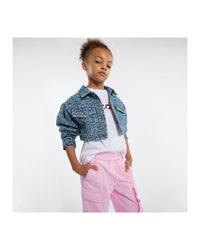 Pantalon multipoches en toile - Hortensia