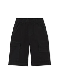 Bermuda multipoches en toile - Black