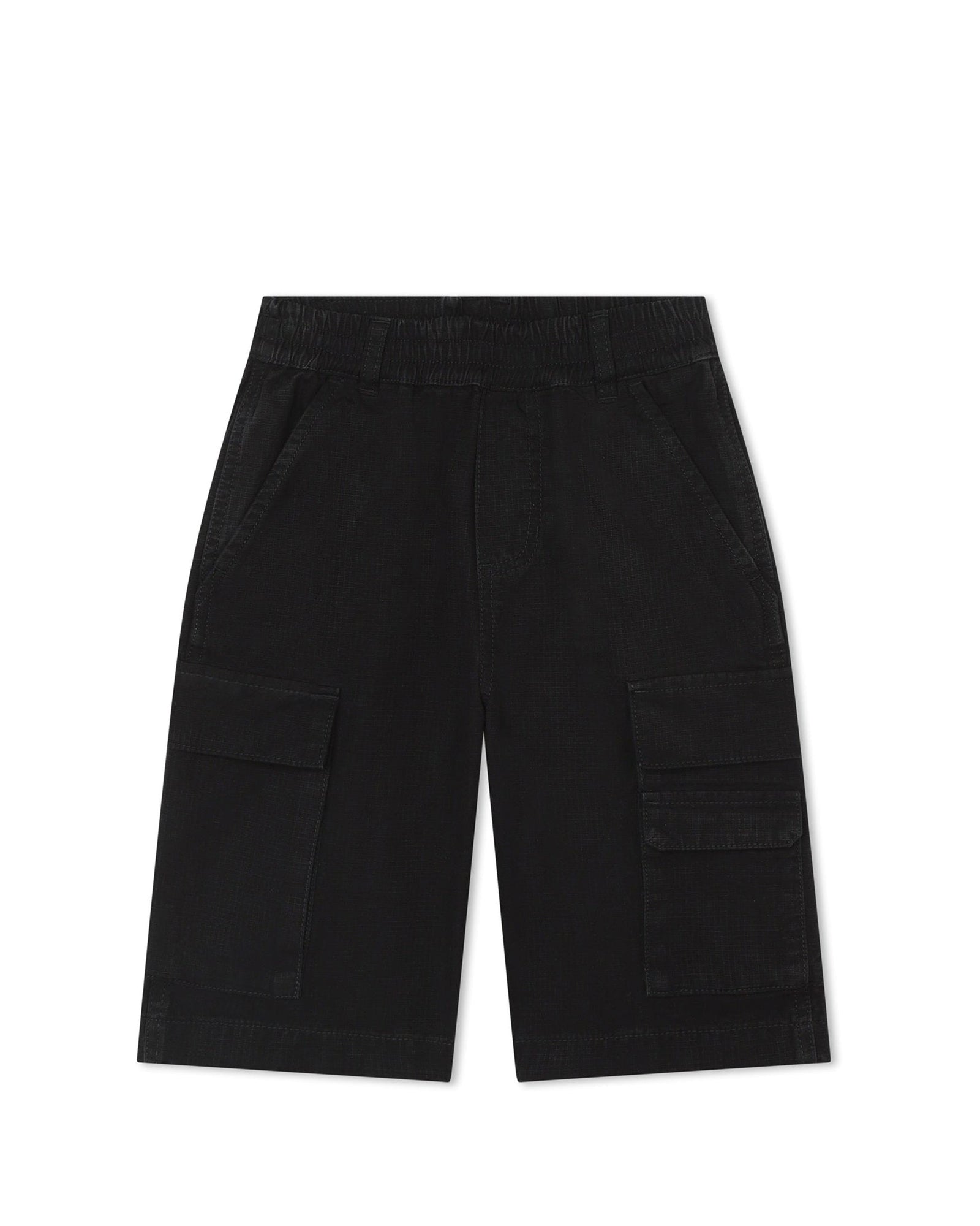 Bermuda multipoches en toile - Black