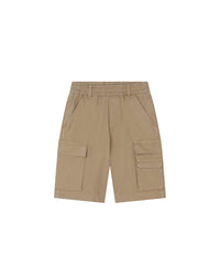 Bermuda multipoches en coton - Beige Foncé