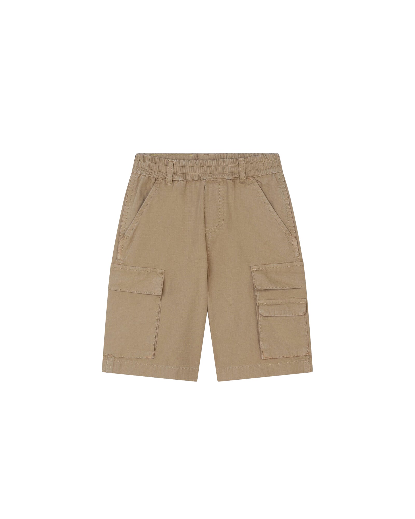 Bermuda multipoches en coton - Beige Foncé