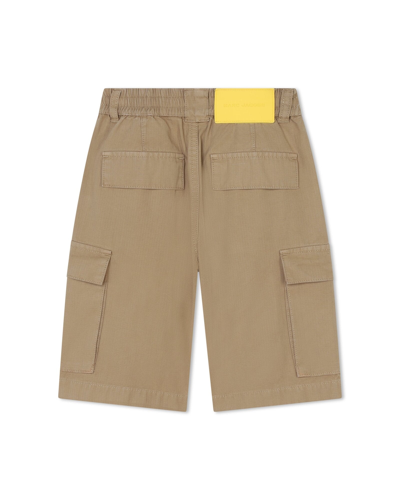 Bermuda multipoches en toile - Beige Foncé
