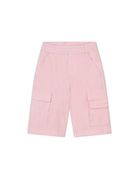 Bermuda multipoches en toile ripstop - Hortensia