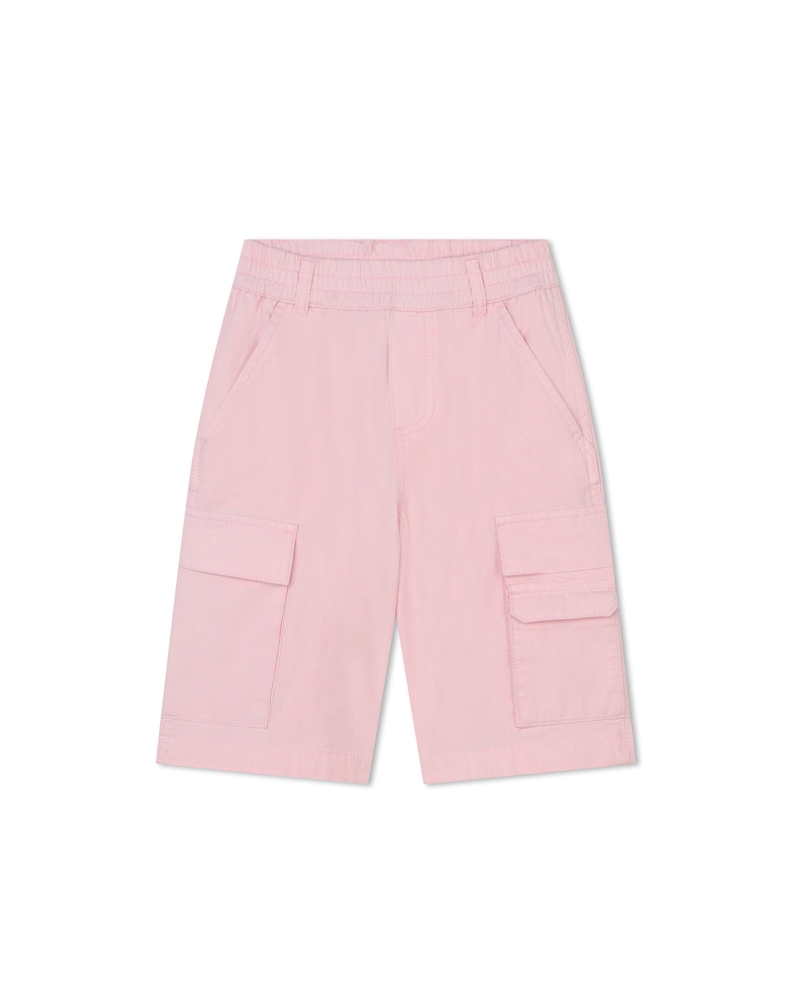 Bermuda multipoches en toile ripstop - Hortensia