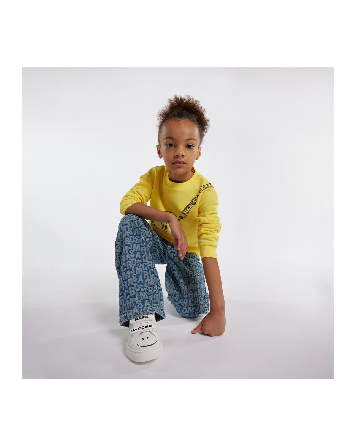 Sweatshirt avec illustration trompe l'oeil - Medium Yello