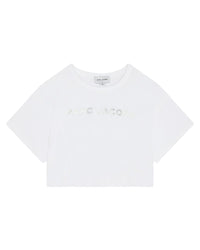 T-shirt court en coton - Blanc
