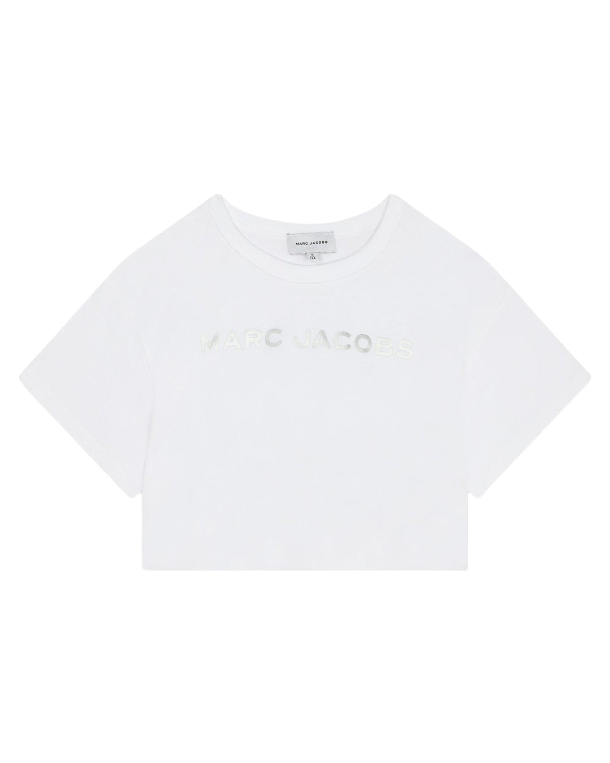 T-shirt court en coton - Blanc