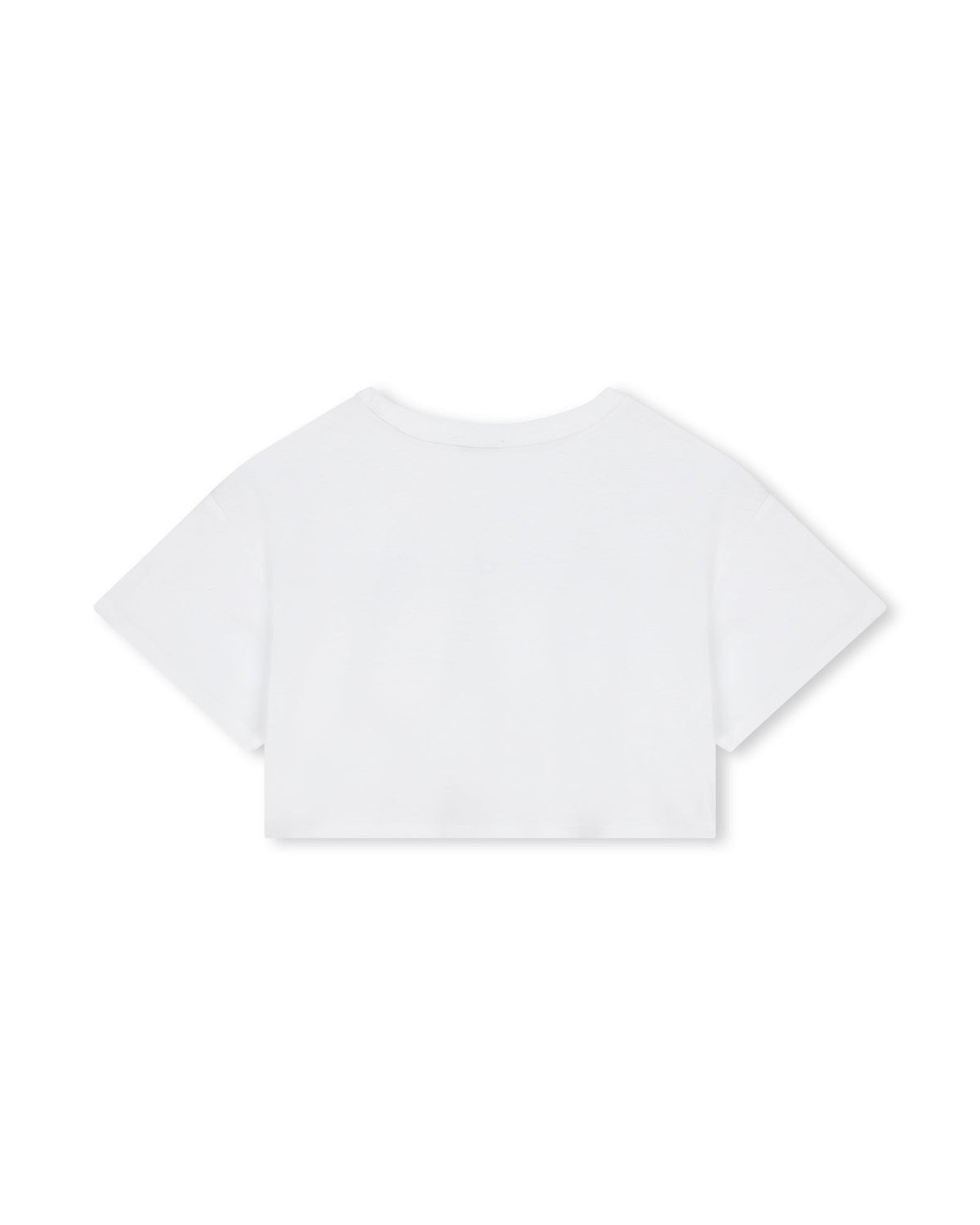T-shirt court en coton - Blanc