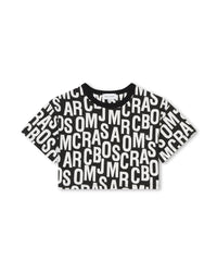 T-shirt à impirmé monogramme - Black