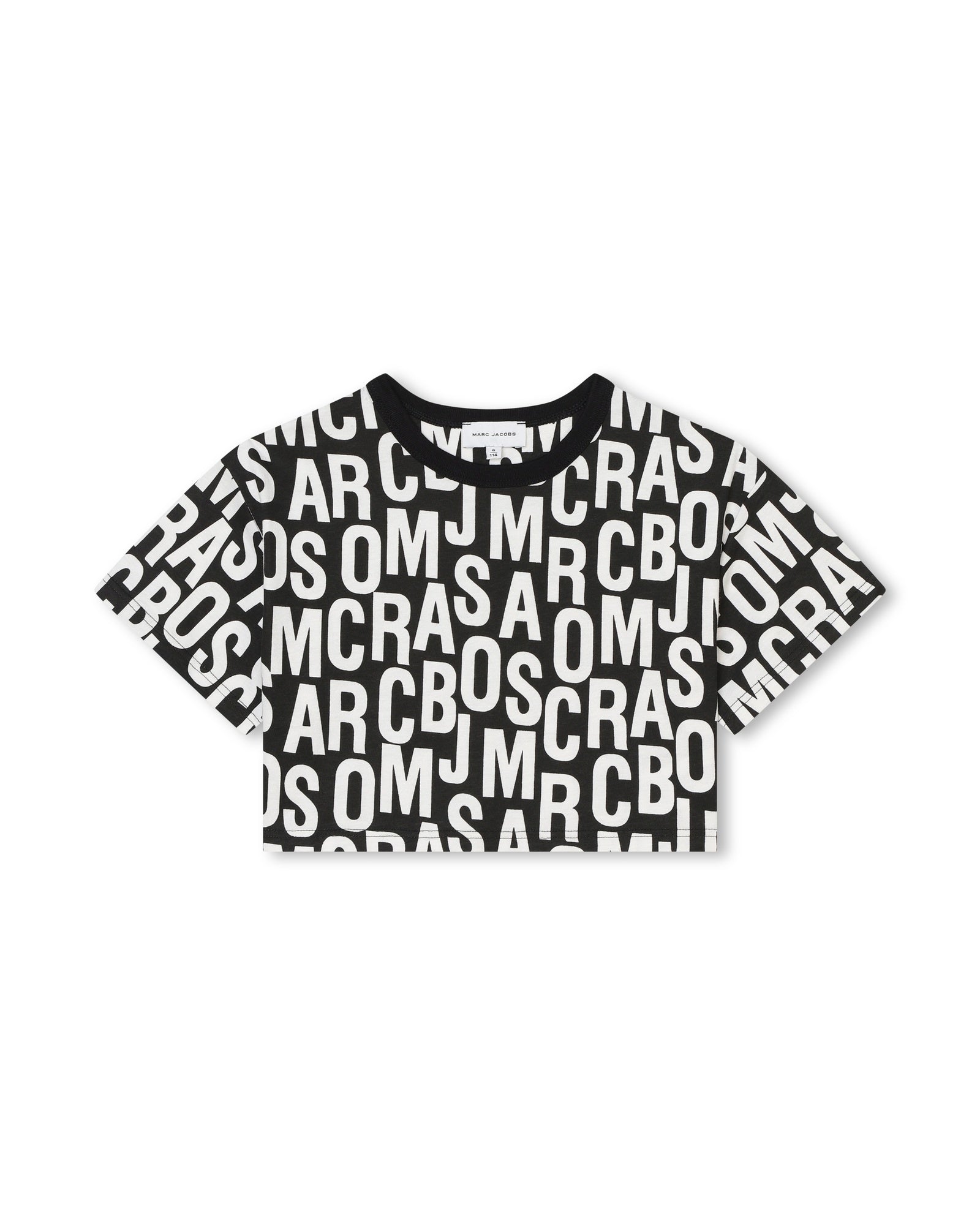 T-shirt à impirmé monogramme - Black