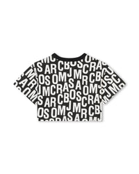 T-shirt à impirmé monogramme - Black