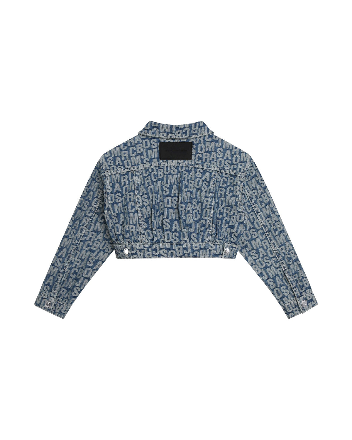 Veste jacquard monogramme en denim - Denim Blue