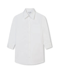 Robe chemise avec monogramme imprimé - Blanc