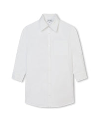 Robe chemise avec monogramme imprimé - Blanc