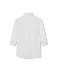 Robe chemise avec monogramme imprimé - Blanc
