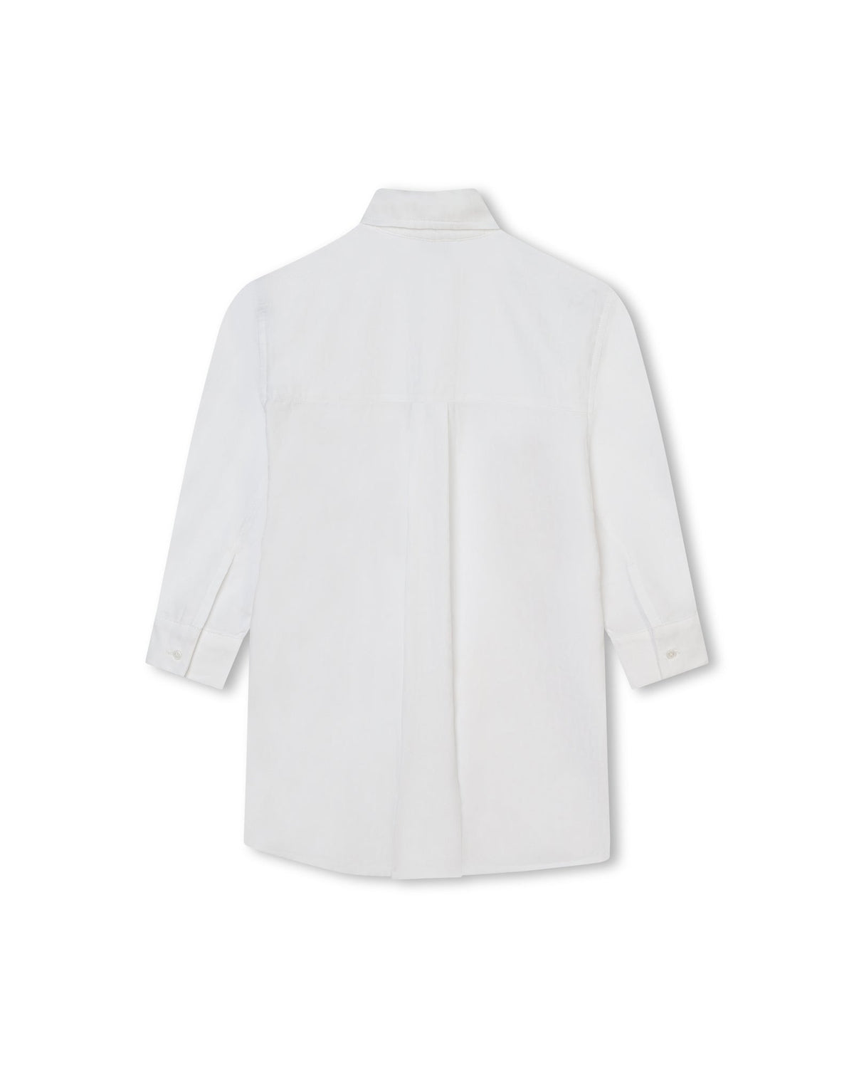 Robe chemise avec monogramme imprimé - Blanc