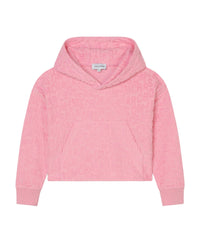 Sweatshirt court à capuche - Hortensia