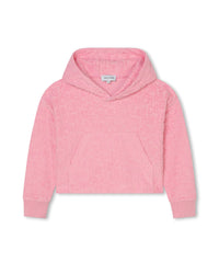 Sweatshirt court à capuche - Hortensia