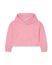 Sweatshirt court à capuche - Hortensia