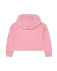 Sweatshirt court à capuche - Hortensia