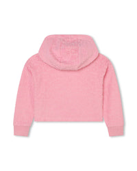 Sweatshirt court à capuche - Hortensia