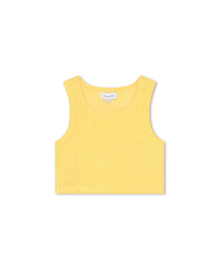 Monogram print bra - Medium Yello