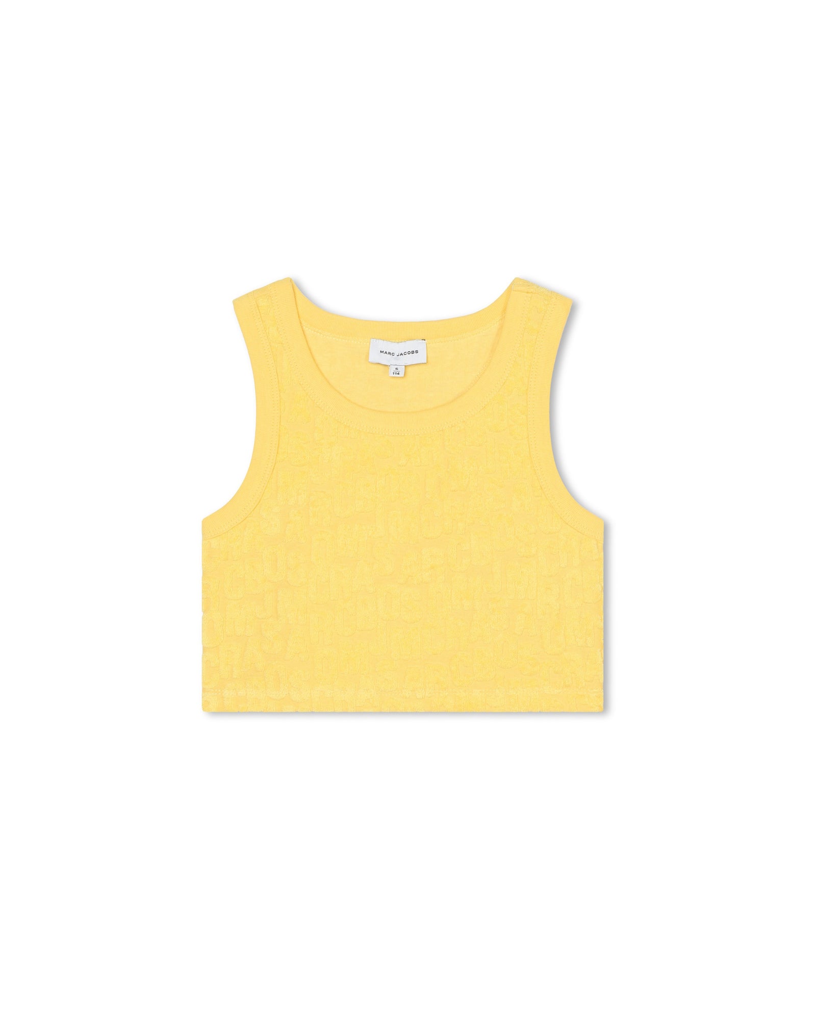 Monogram print bra - Medium Yello