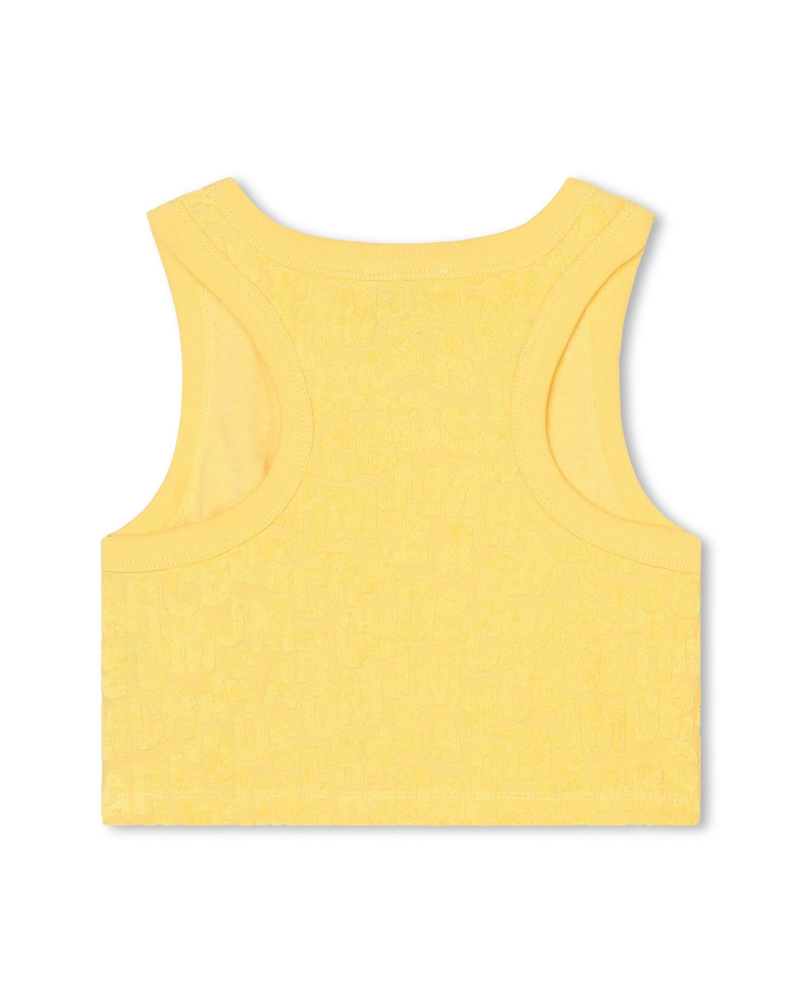 Monogram print bra - Medium Yello