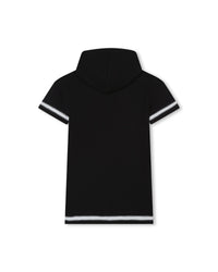Robe à capuche en coton - Black
