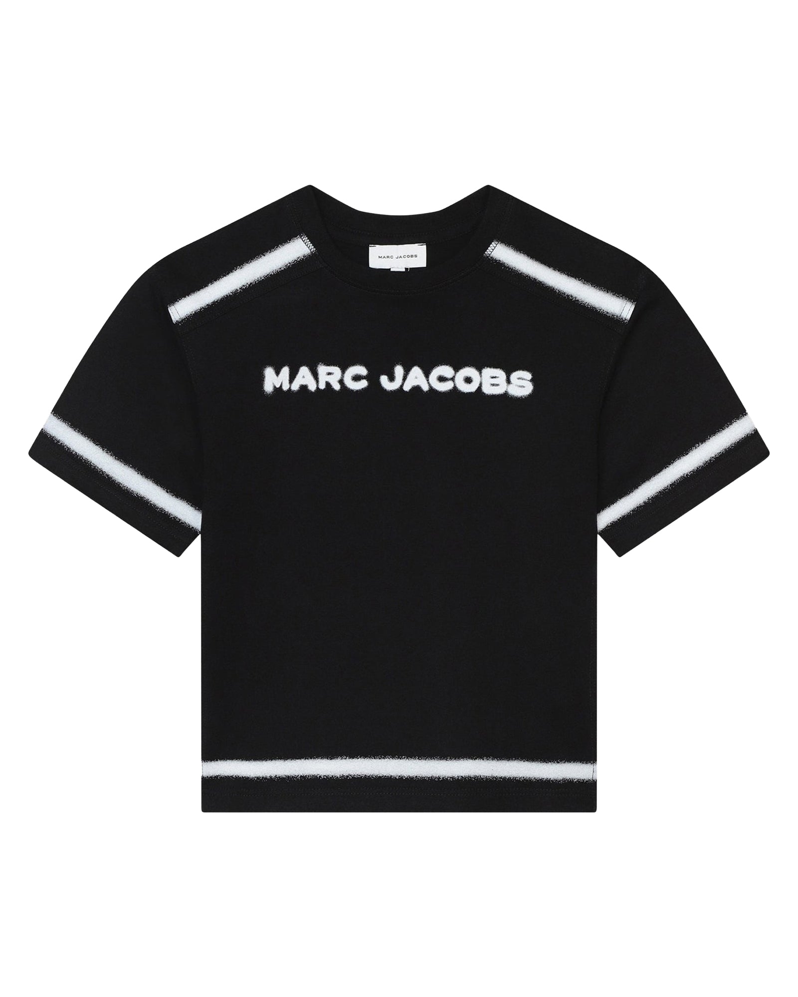 Cotton trompe l'œil T-shirt - Black