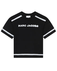 Cotton trompe l'oeil T-shirt - Black