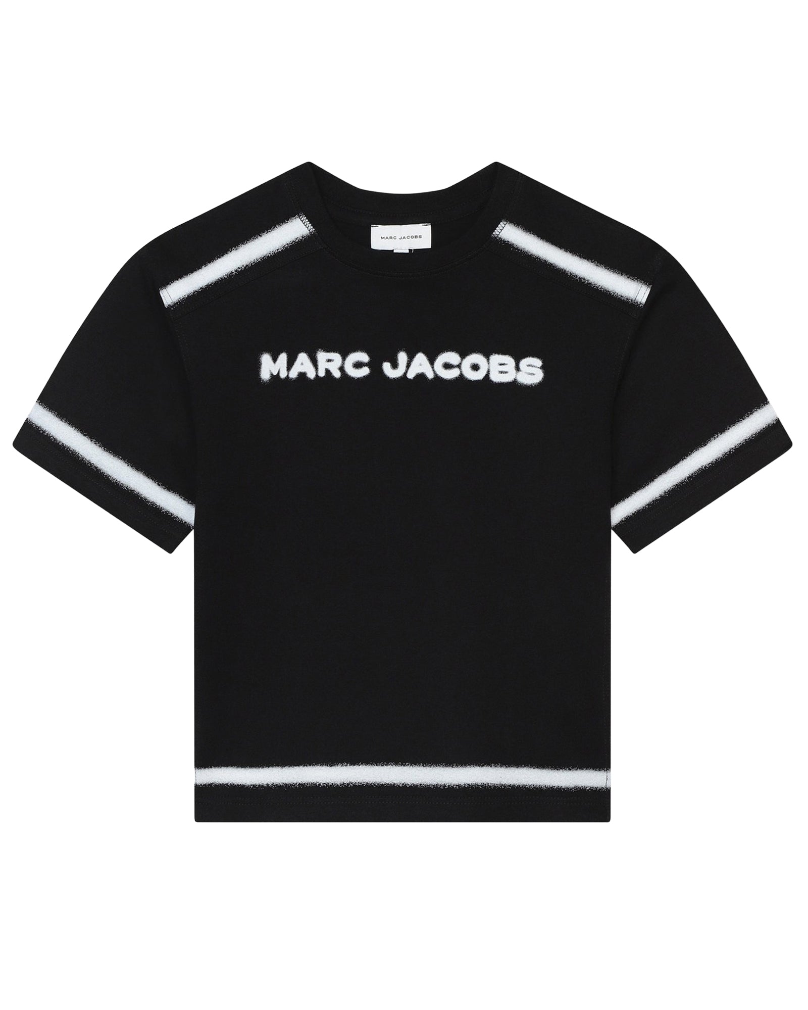 Cotton trompe l'oeil T-shirt - Black
