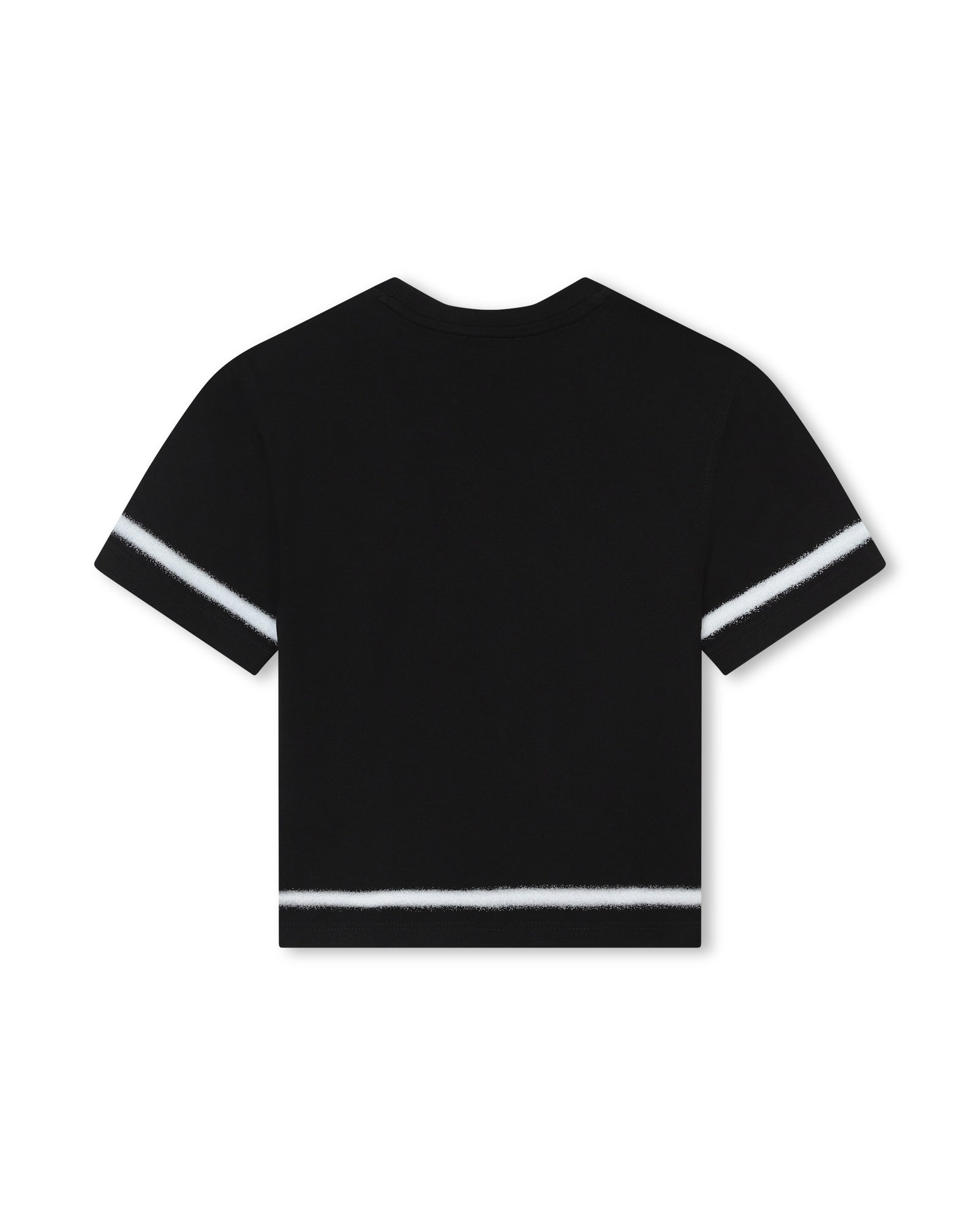 Cotton trompe l'oeil T-shirt - Black