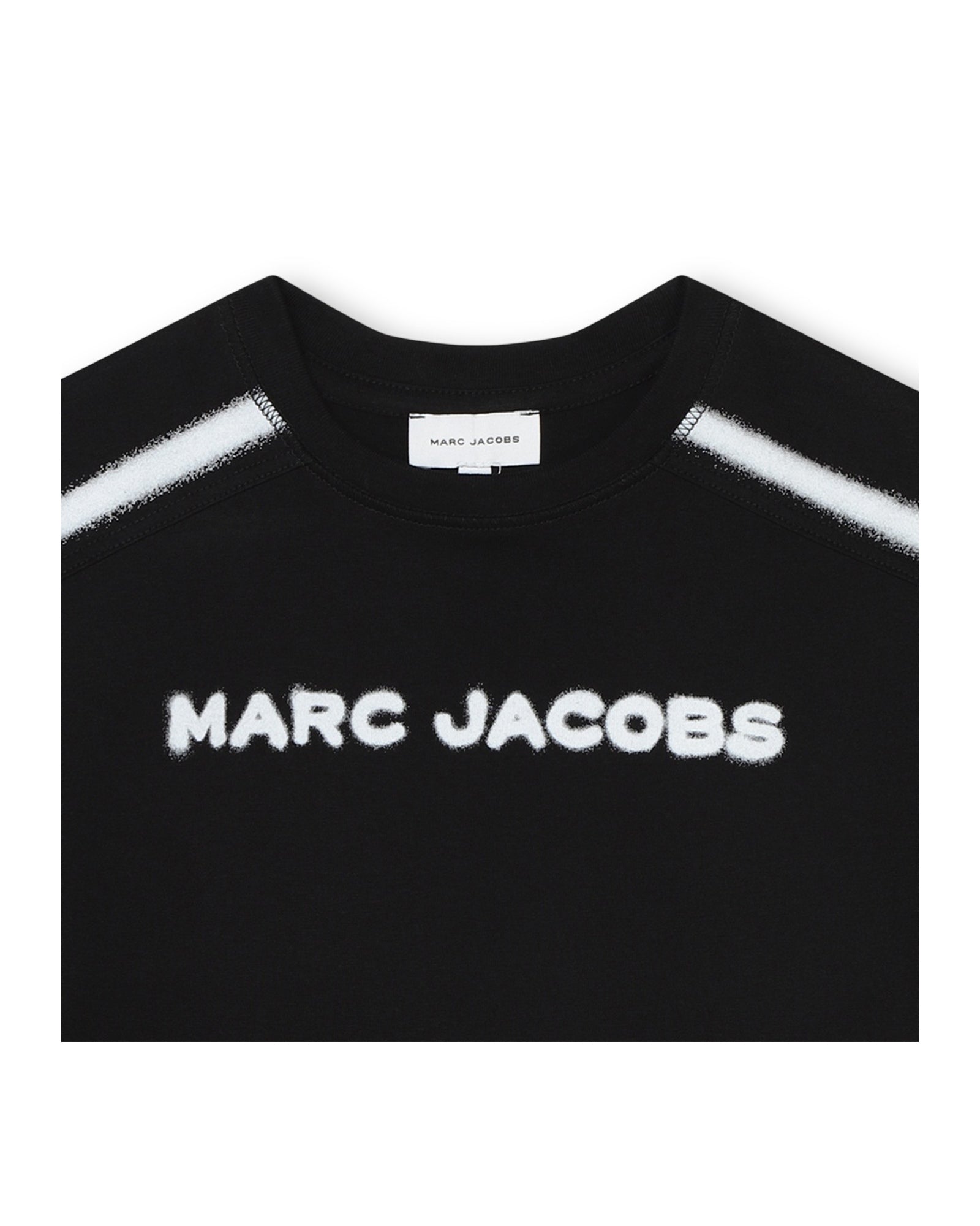 Cotton trompe l'oeil T-shirt - Black