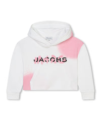 Sweatshirt court à capuche - Blanc