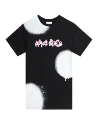 Robe à imprimé en coton - Black