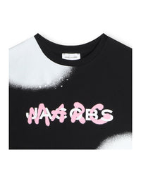 Robe à imprimé en coton - Black