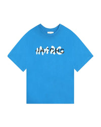 T-shirt avec illustration en coton - Bright Blue