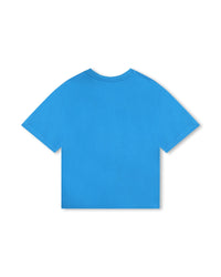 T-shirt avec illustration en coton - Bright Blue