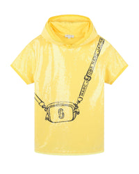 Cotton hooded dress - Medium Yello