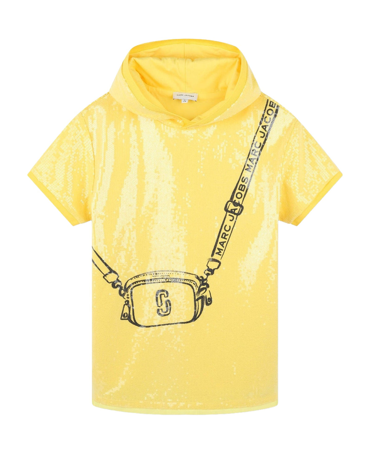 Robe à capuche à sequins - Medium Yellow