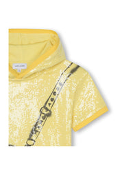 Cotton hooded dress - Medium Yello