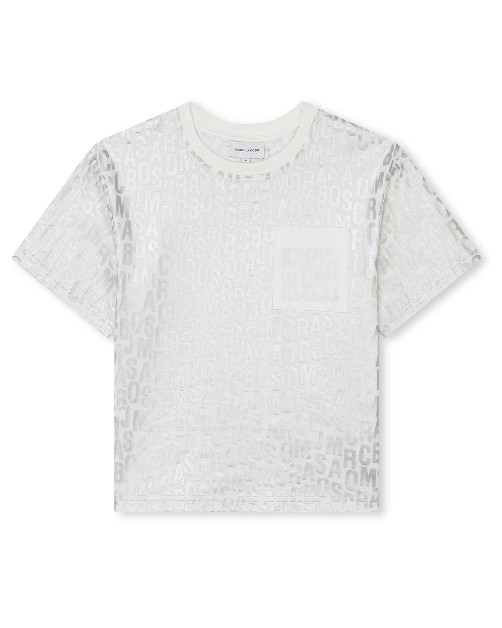 T-shirt with printed monogram - Ivory Past