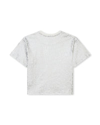 T-shirt with printed monogram - Ivory Past