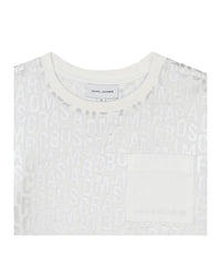 T-shirt with printed monogram - Ivory Past