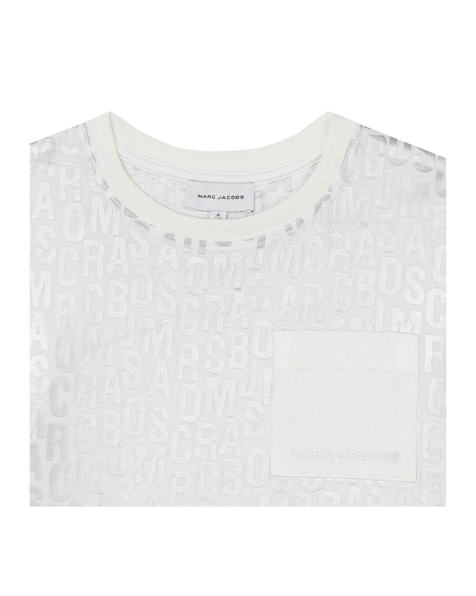 T-shirt with printed monogram - Ivory Past